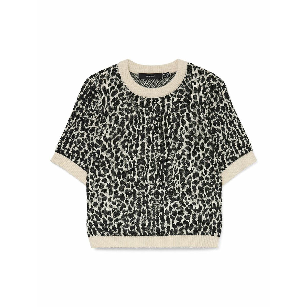 Pull imprimé, manches courtes