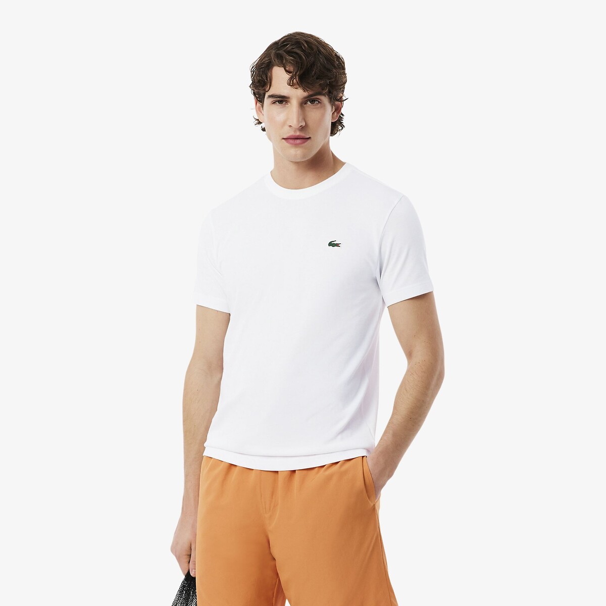 Lacoste Ultra Dry Training T-Shirt In Regular Fit Men's White Extra Large