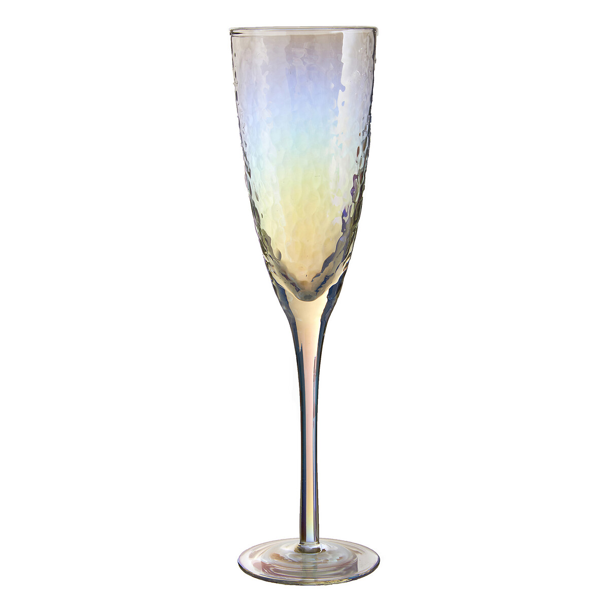 So'home Pink Set Of 4 Hammered Champagne Flute Glasses