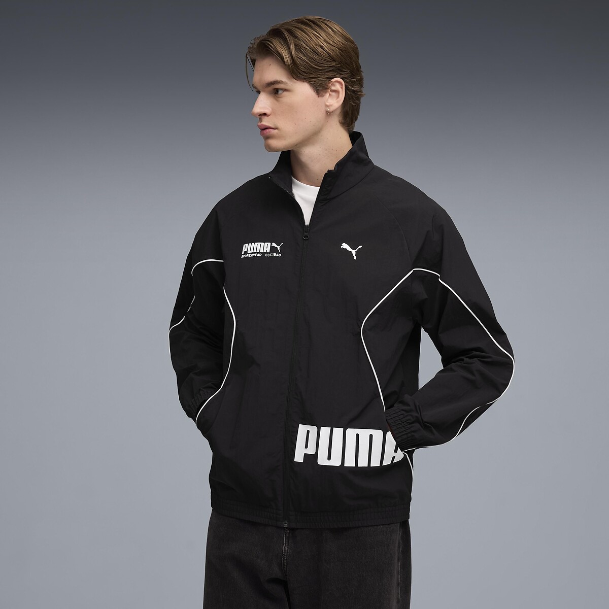 Puma Woven Track Top Men's Black Xxl