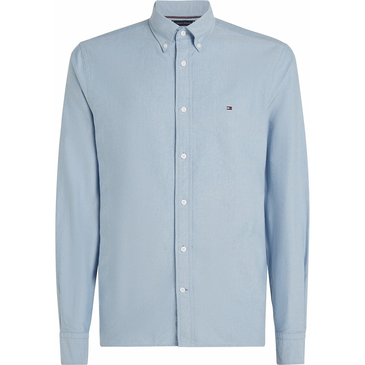 Tommy Hilfiger Regular Fit Buttoned Shirt Men's Light Blue Xxl