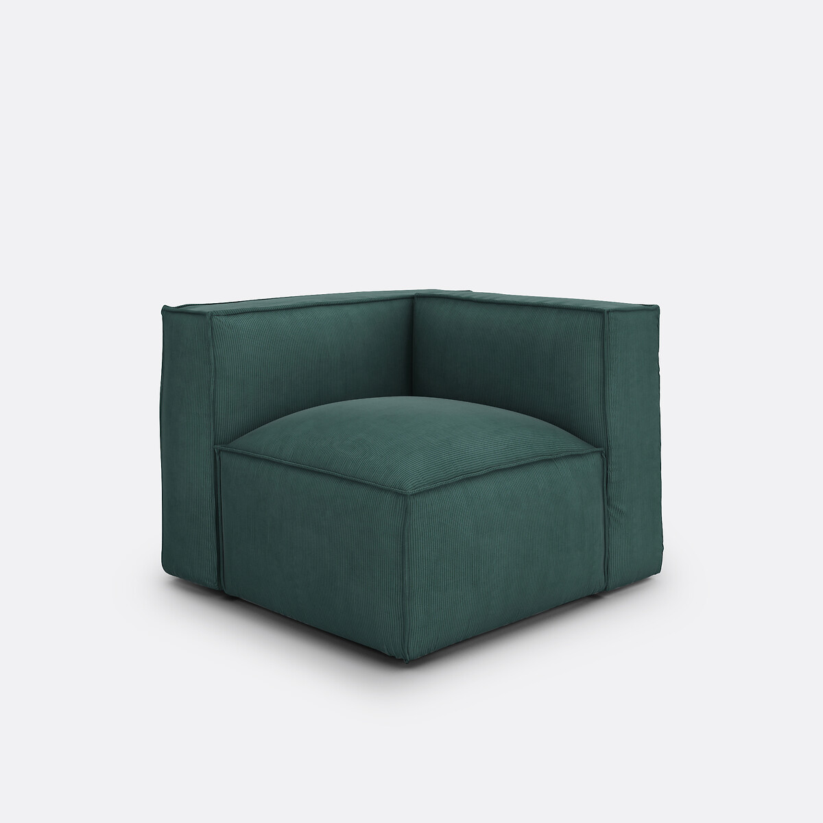 Elément d'angle pour canapé modulable, en velours côtelé, SEVEN 