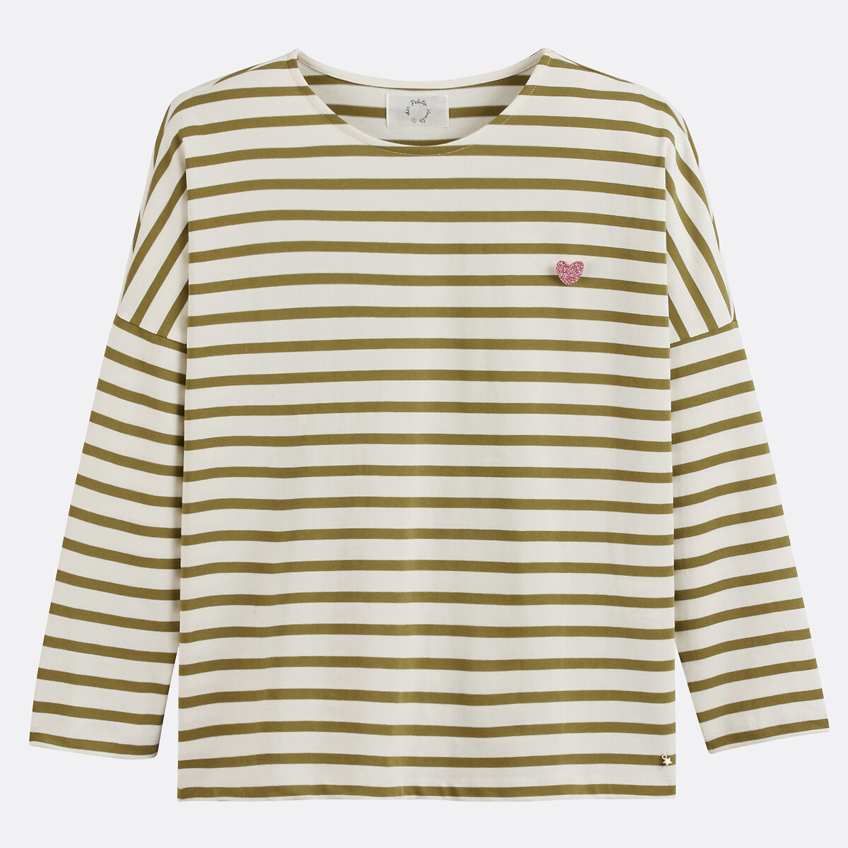 T-shirt de marinheiro larga de mangas compridas, FILLY, Des Petits Hauts