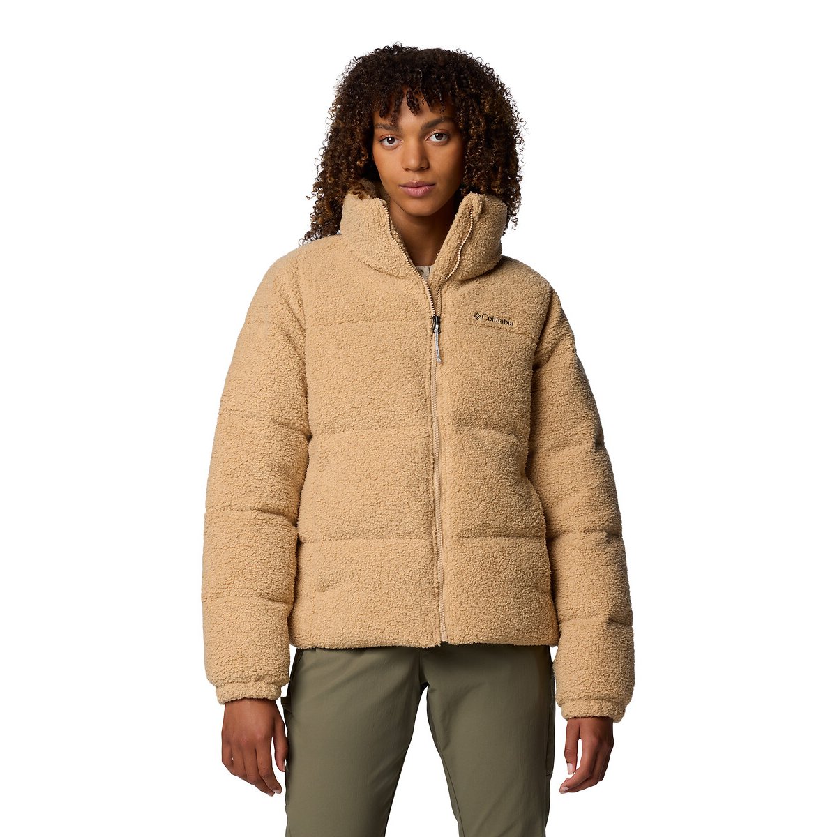 Columbia Puffect™ Sherpa Padded Jacket Women's Beige Small