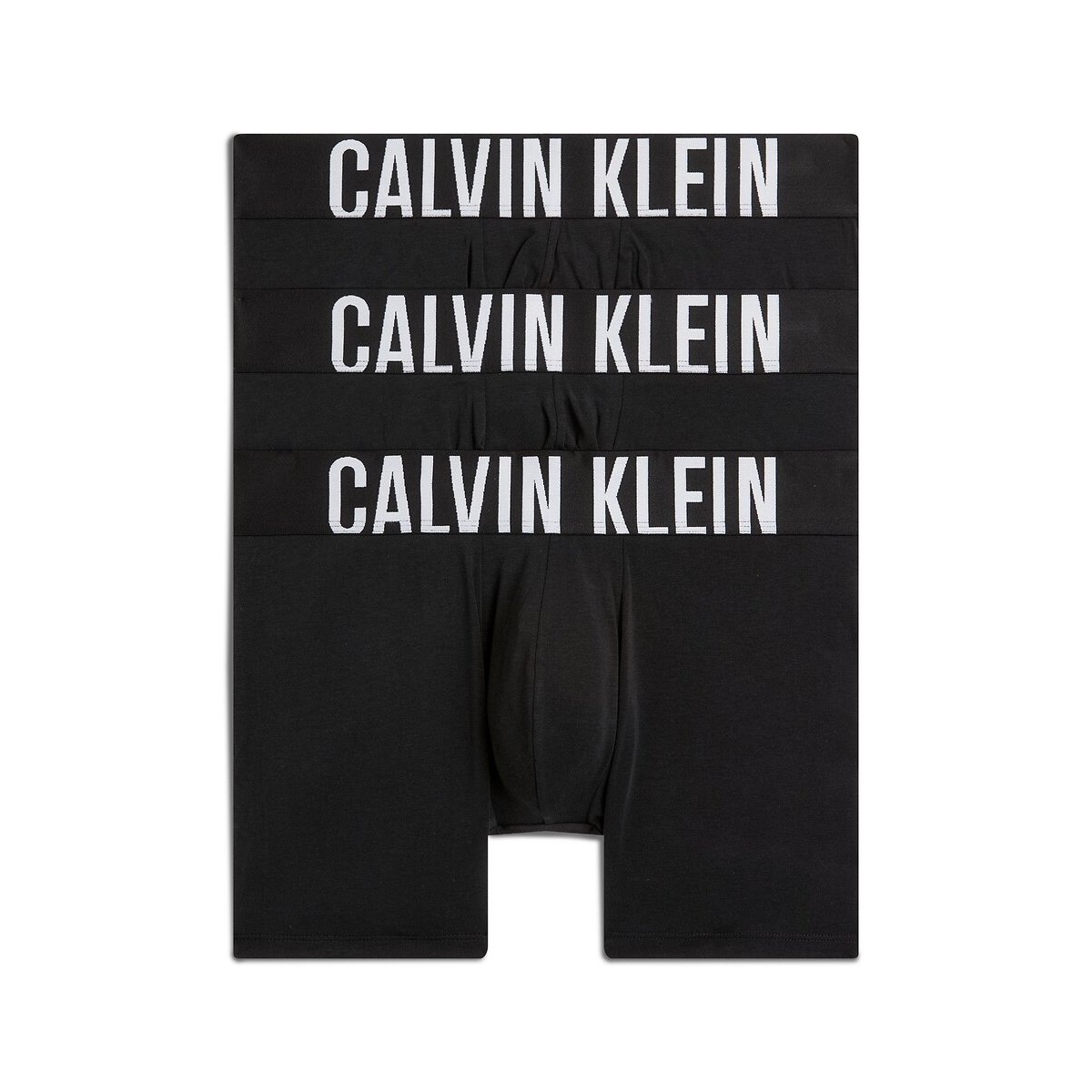 Calvin Klein Underwear Pack Of 3 Boxer Briefs Men's Black + Black + Black Extra Large