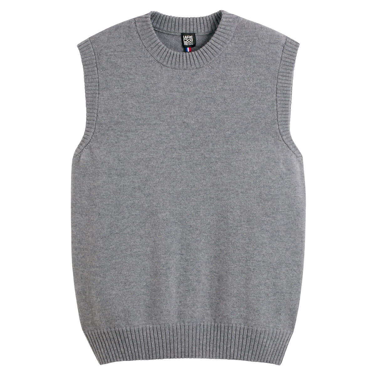 La Redoute Collections Wool/Cashmere Jumper, Made In France Men's Grey Marl Large