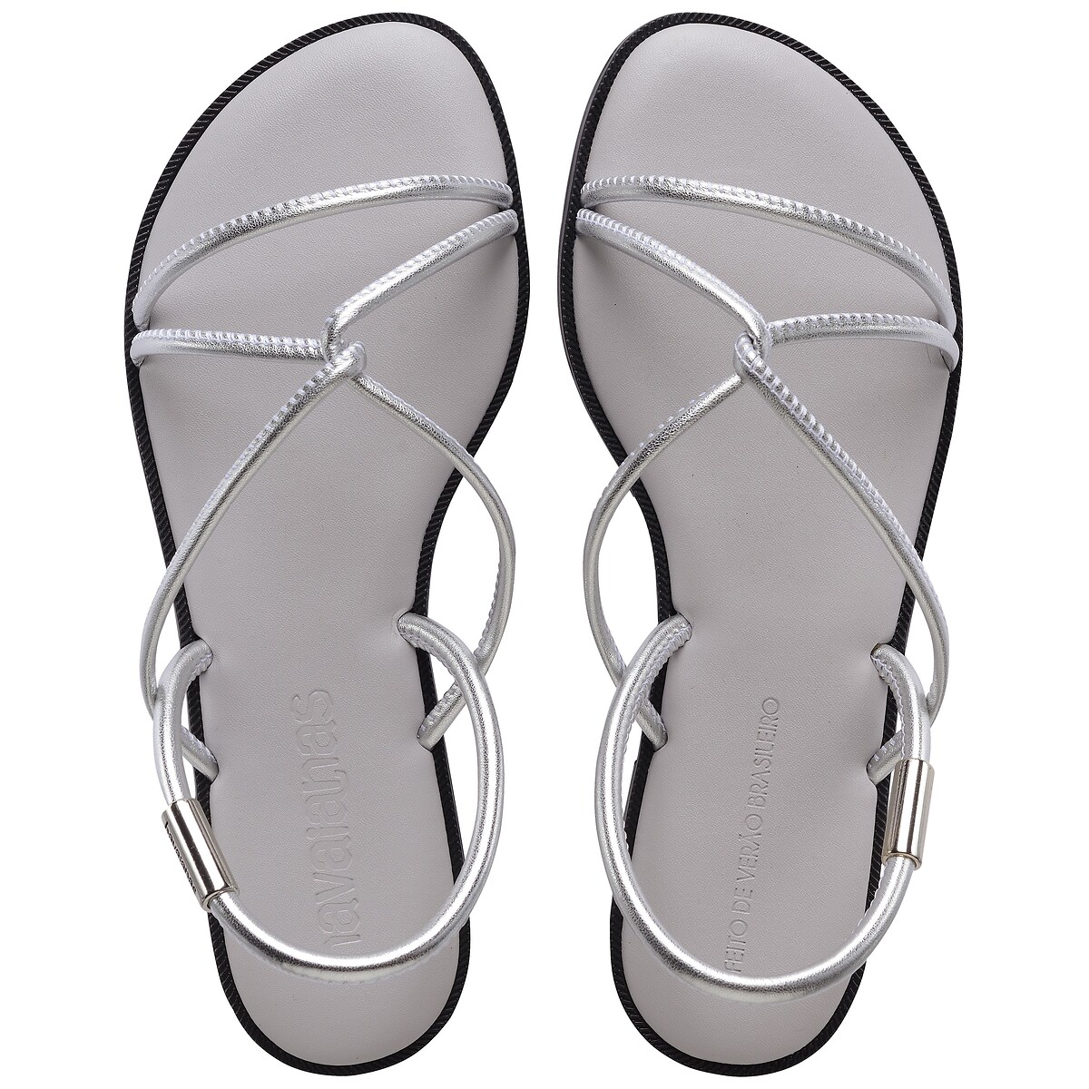 Havaianas Una Manga Sandals Women's Black/White Size 35