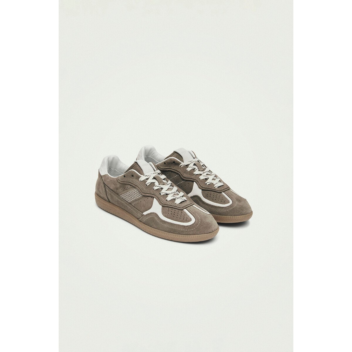 Alohas Women's Taupe Tb 490 Rife Suede Trainers Size 39