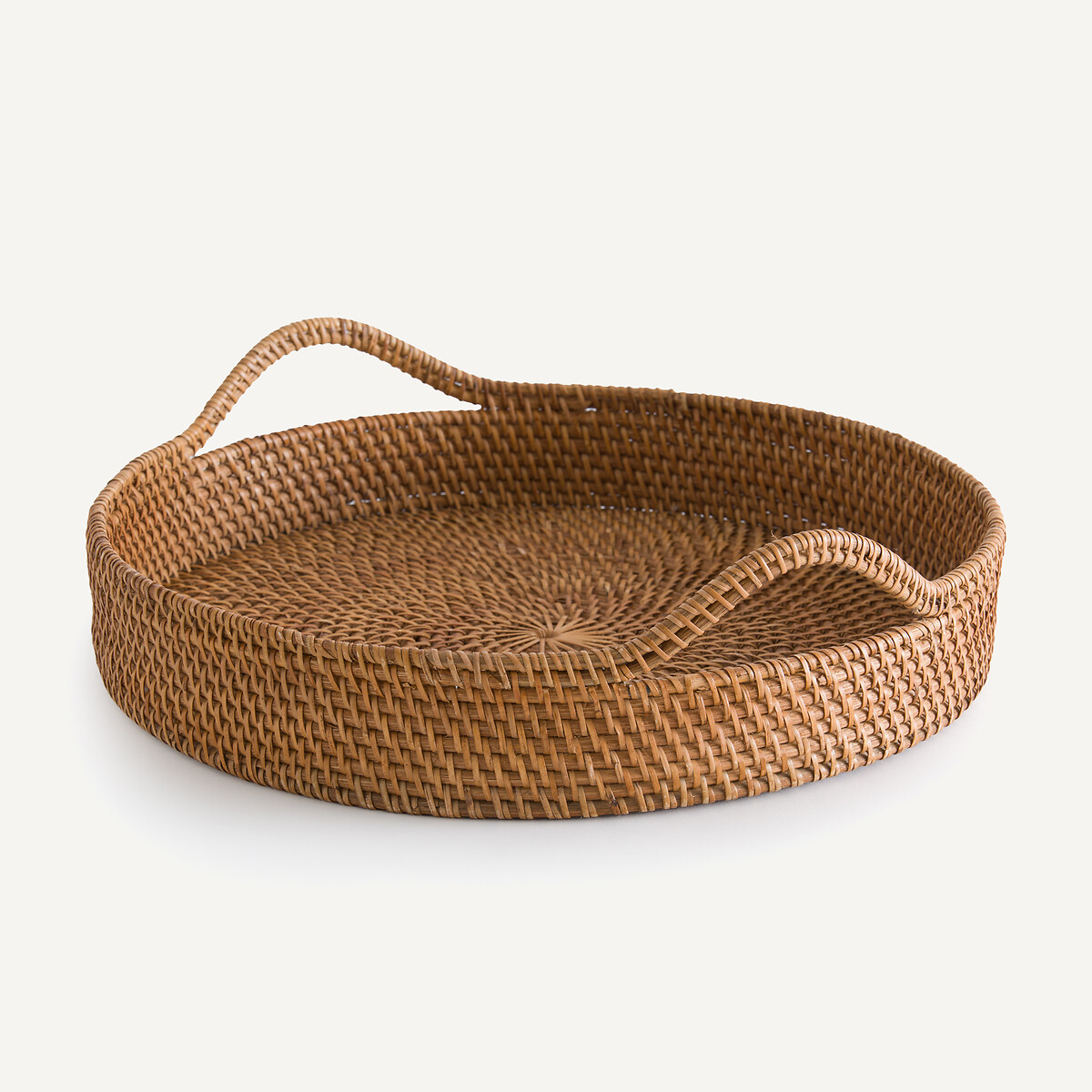 Am.pm Vesperie Round Rattan Tray Unisex Natural Rattan