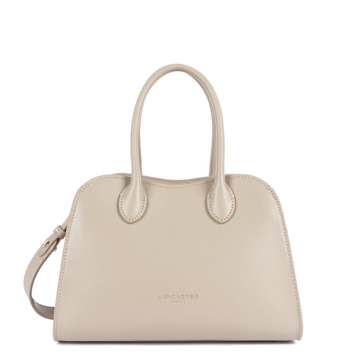 Lancaster Donna Hopper Leather Small Handbag Women's Beige