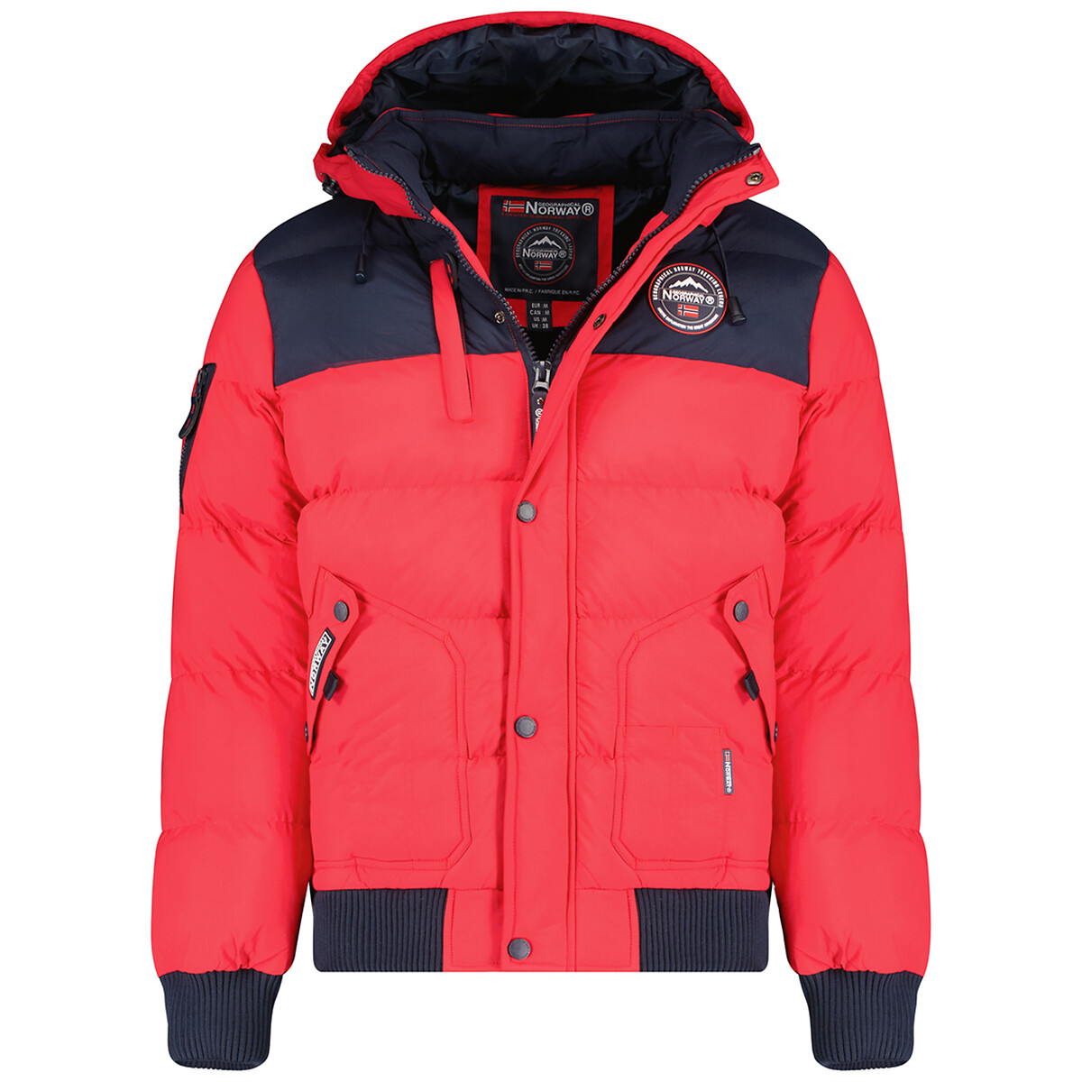 GEOGRAPHICAL NORWAY Warme jas met rits en kap Volva