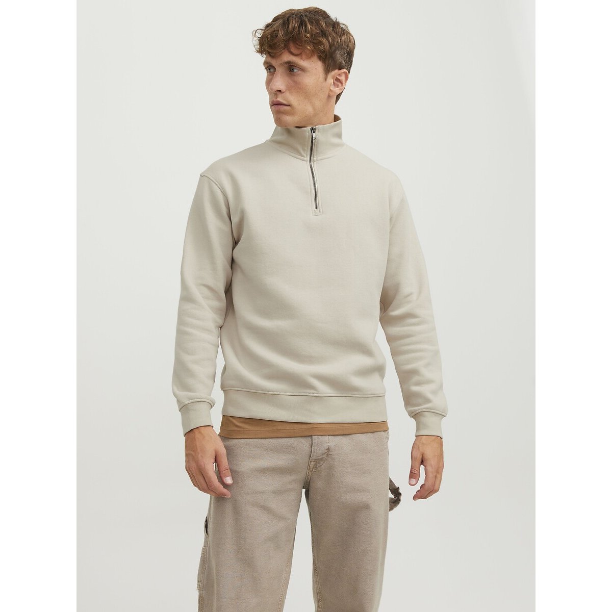 Sweat col demi-zippé