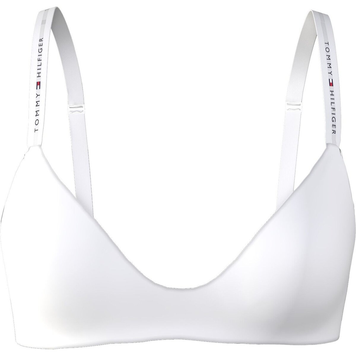 Tommy Hilfiger Logo Padded Triangle Bra Women's White Extra Small
