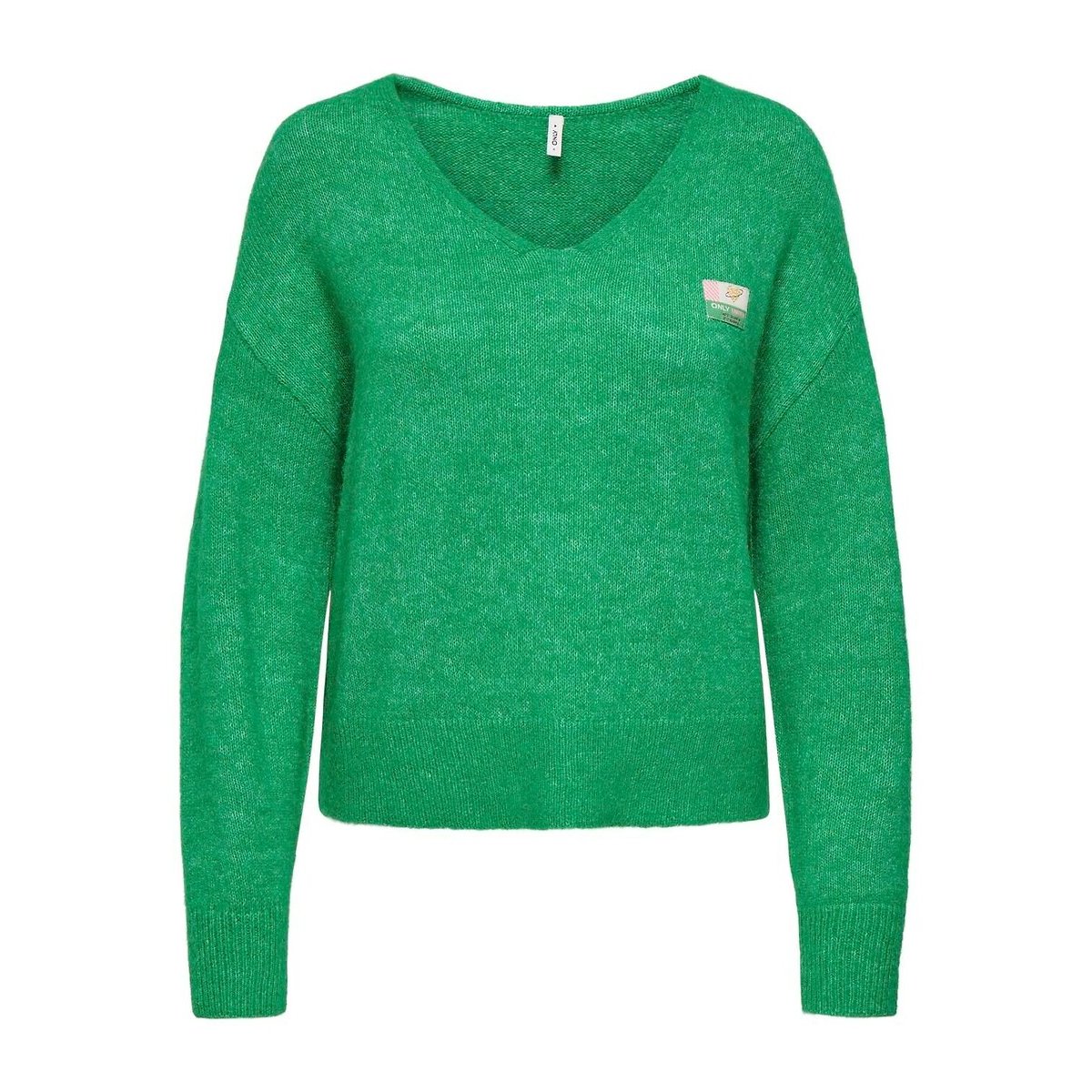 Only V-Neck Jumper Women's Green Extra Small