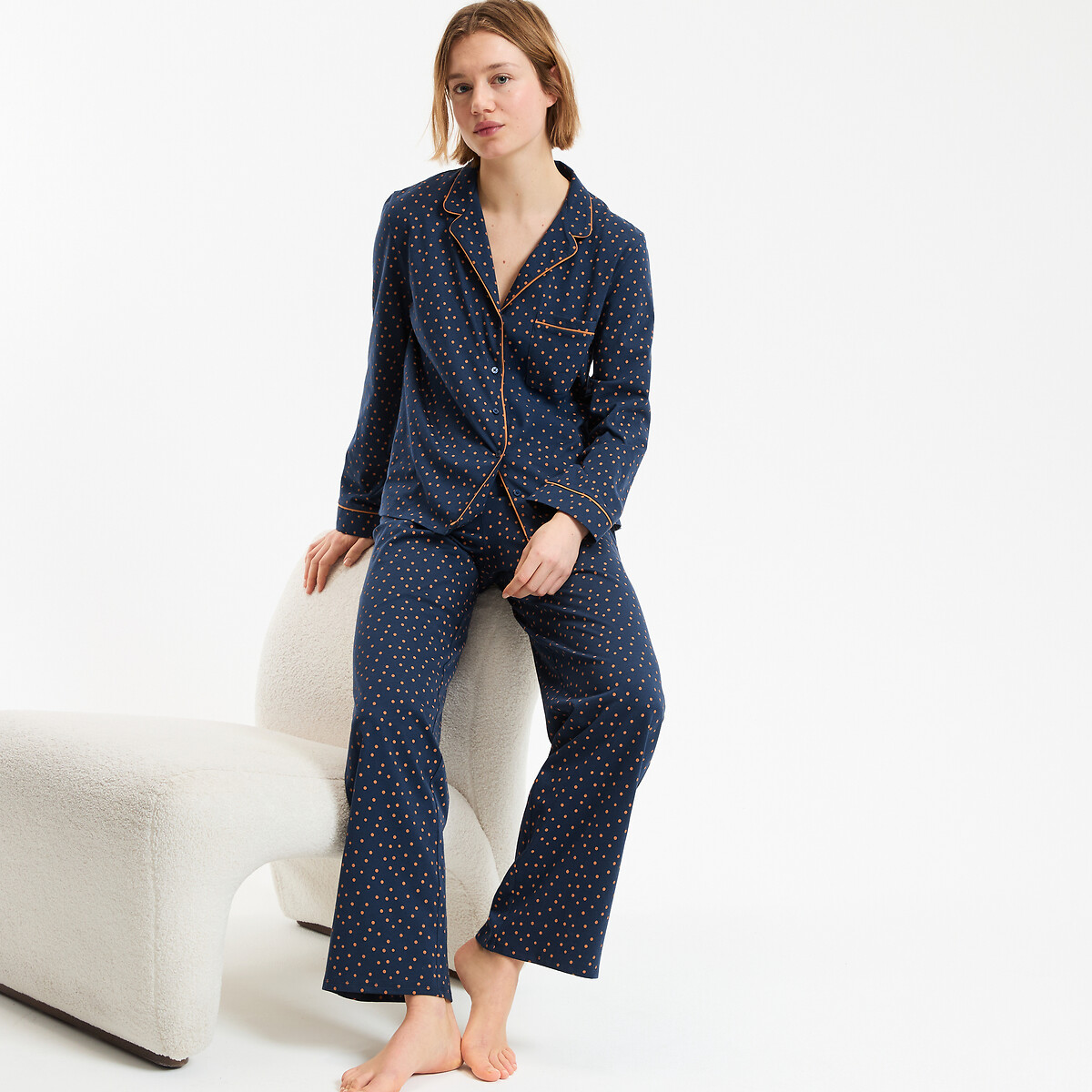 Anne Weyburn Jersey Pyjamas Women's Polka Dot Print Xxl