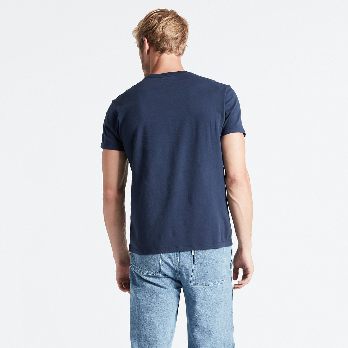 Levi's Men's Navy Blue Original Housemark Cotton T-Shirt Xxl