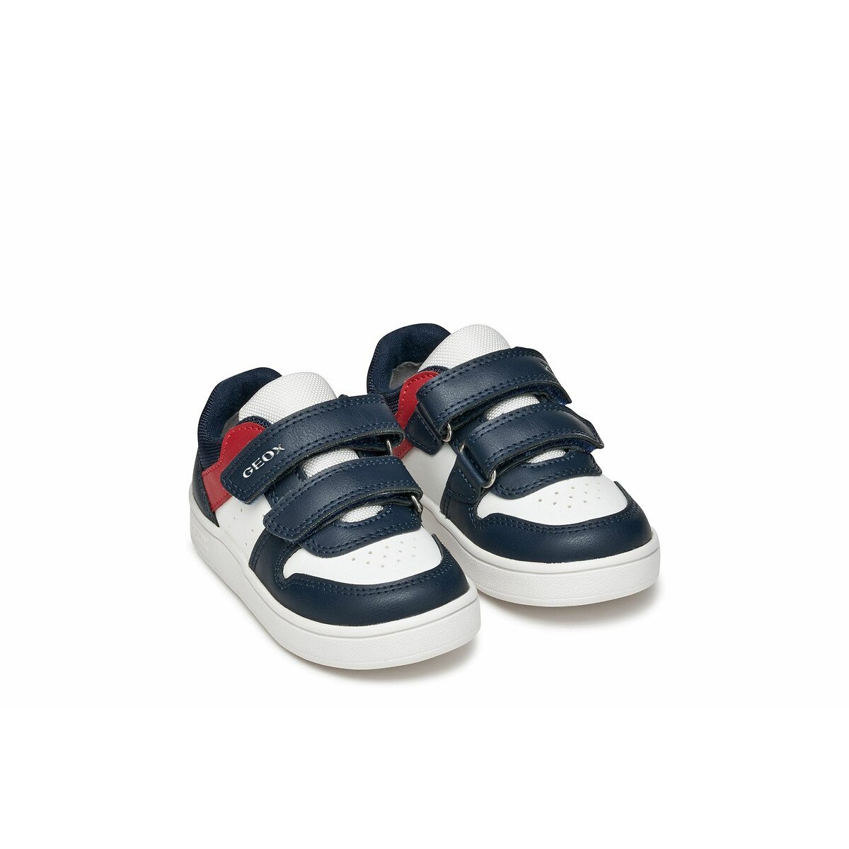 Geox Eclyper Trainers With Touch 'N' Close Fastening Navy Blue/White Size 20 Kids