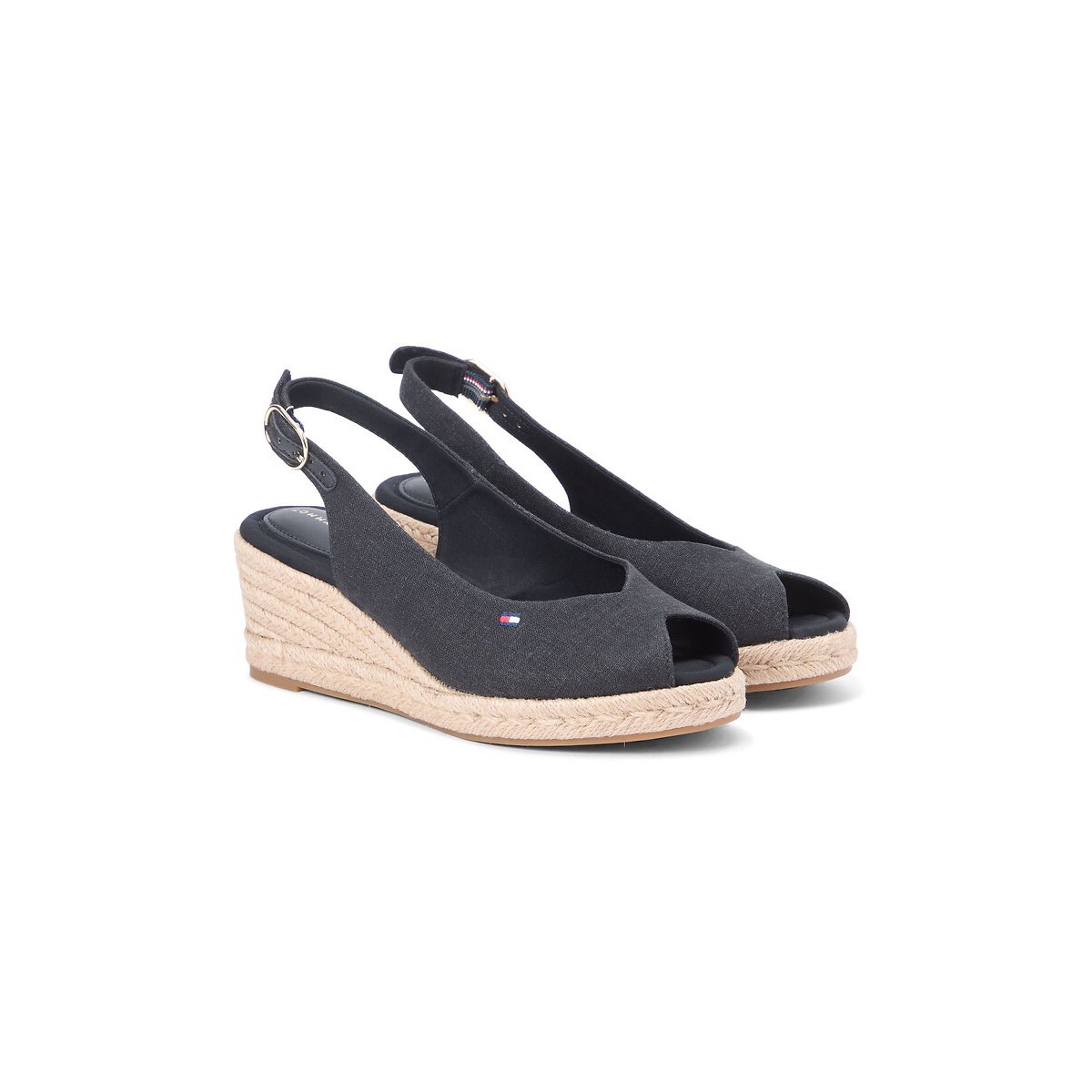 Tommy Hilfiger Slingback Sandals Women's Black Size 37 (4)