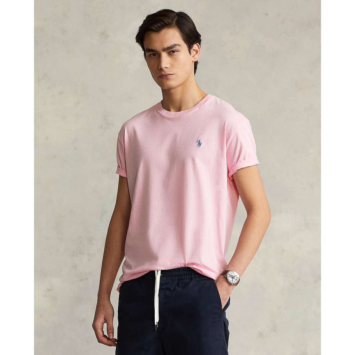 Polo Ralph Lauren Fitted Jersey Crew Neck T-Shirt Men's Pink Xxl