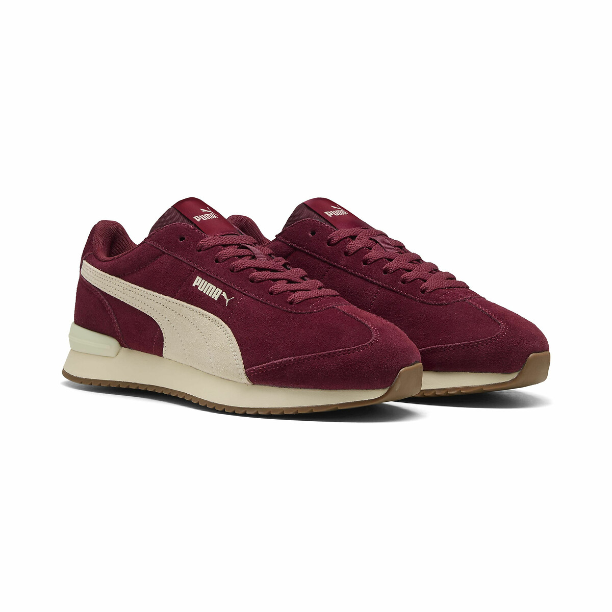 Puma R78 Wind Suede Trainers Men's Red/Beige Size 43 (9)