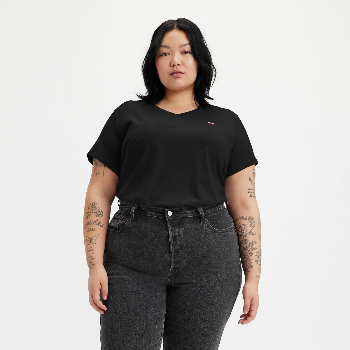 Levi’s Plus Cotton Short Sleeve T-Shirt Women's Black 16/18