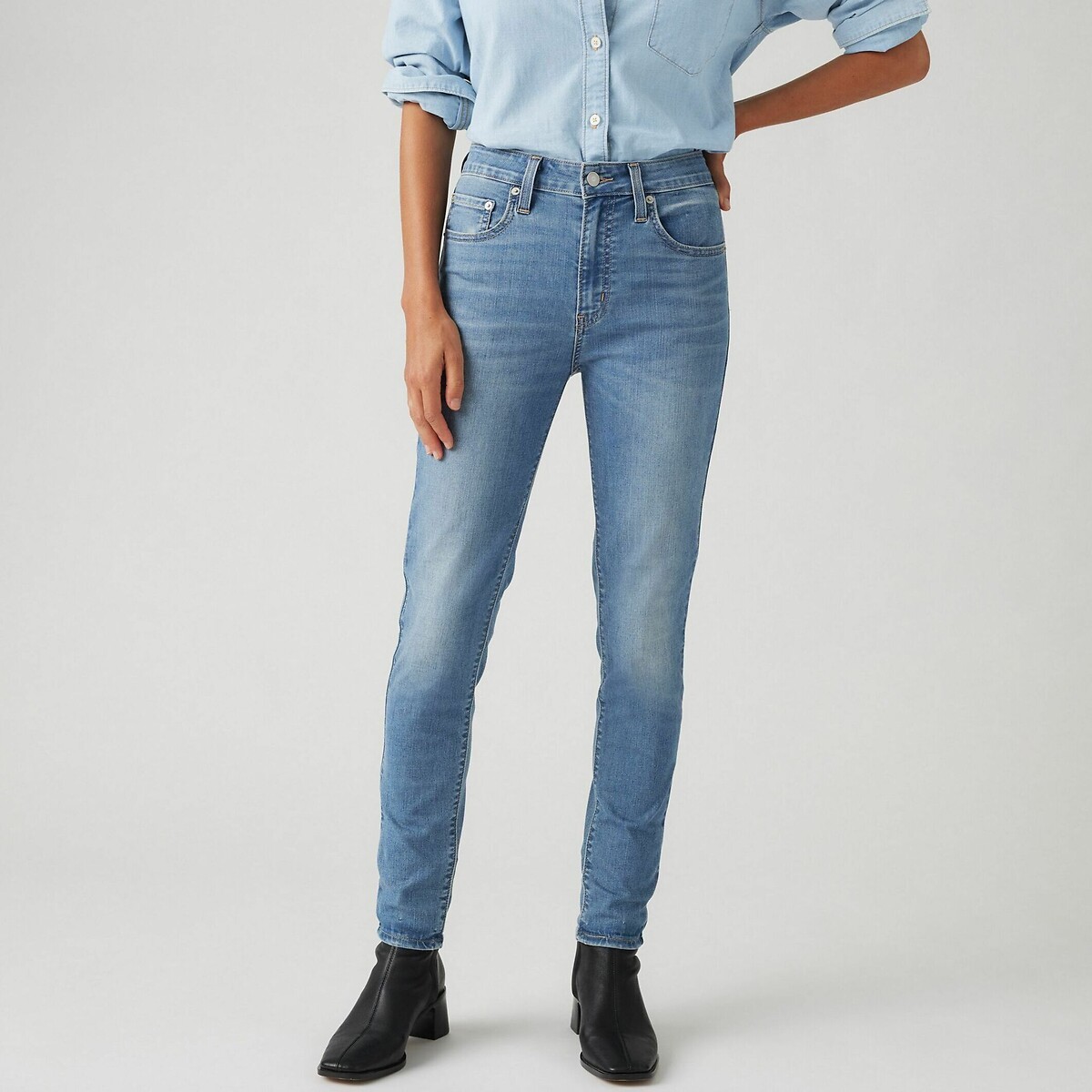Levi's 721 High Rise Skinny Jeans Women's Cool Money W27 L28