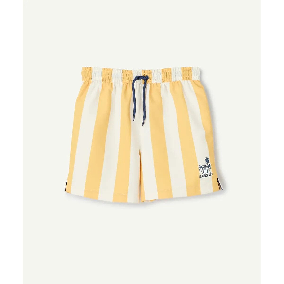 Tape A L'oeil Swim Shorts Yellow/White Striped 5Y (108Cm)