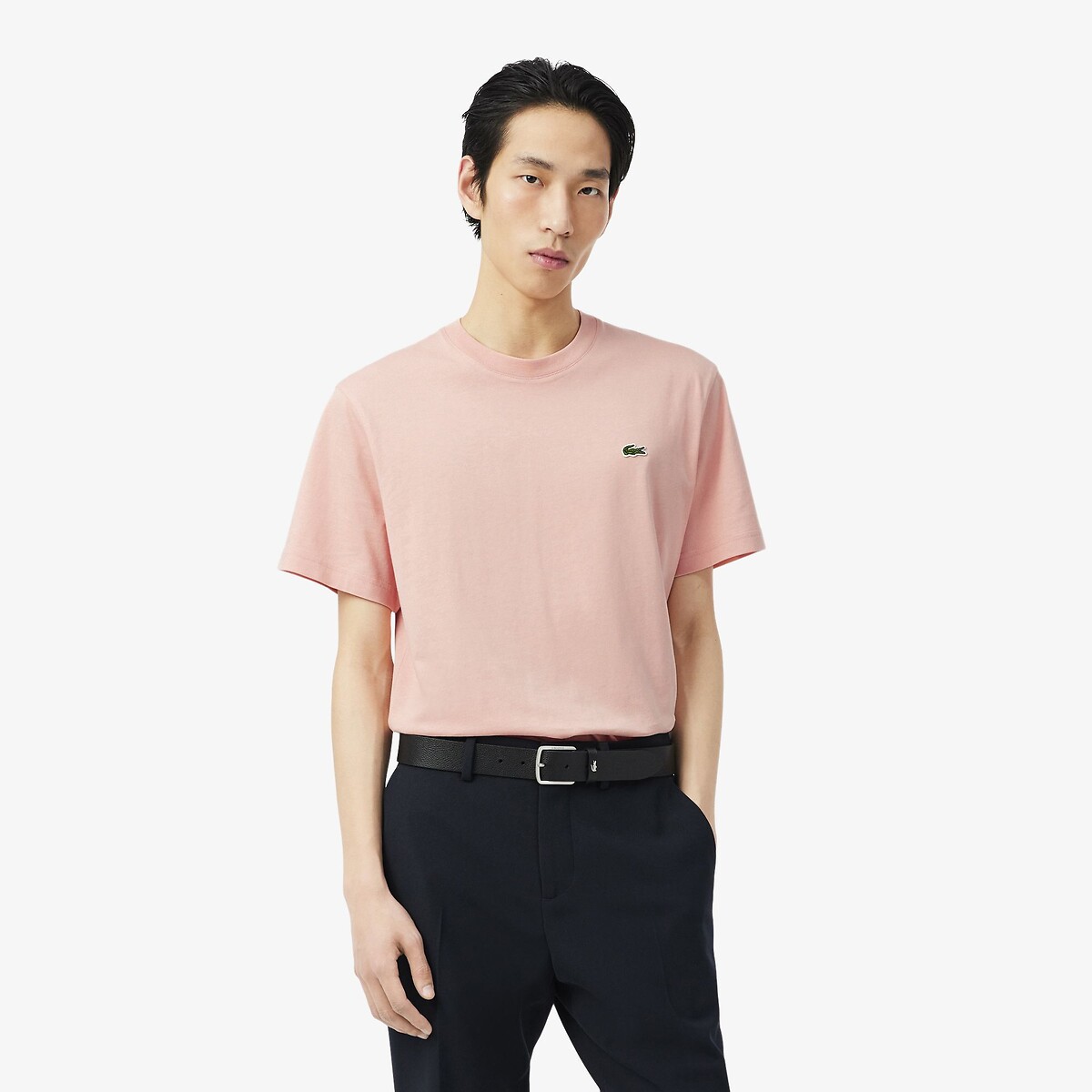 Lacoste Jersey Crew Neck T-Shirt Men's Salmon Medium