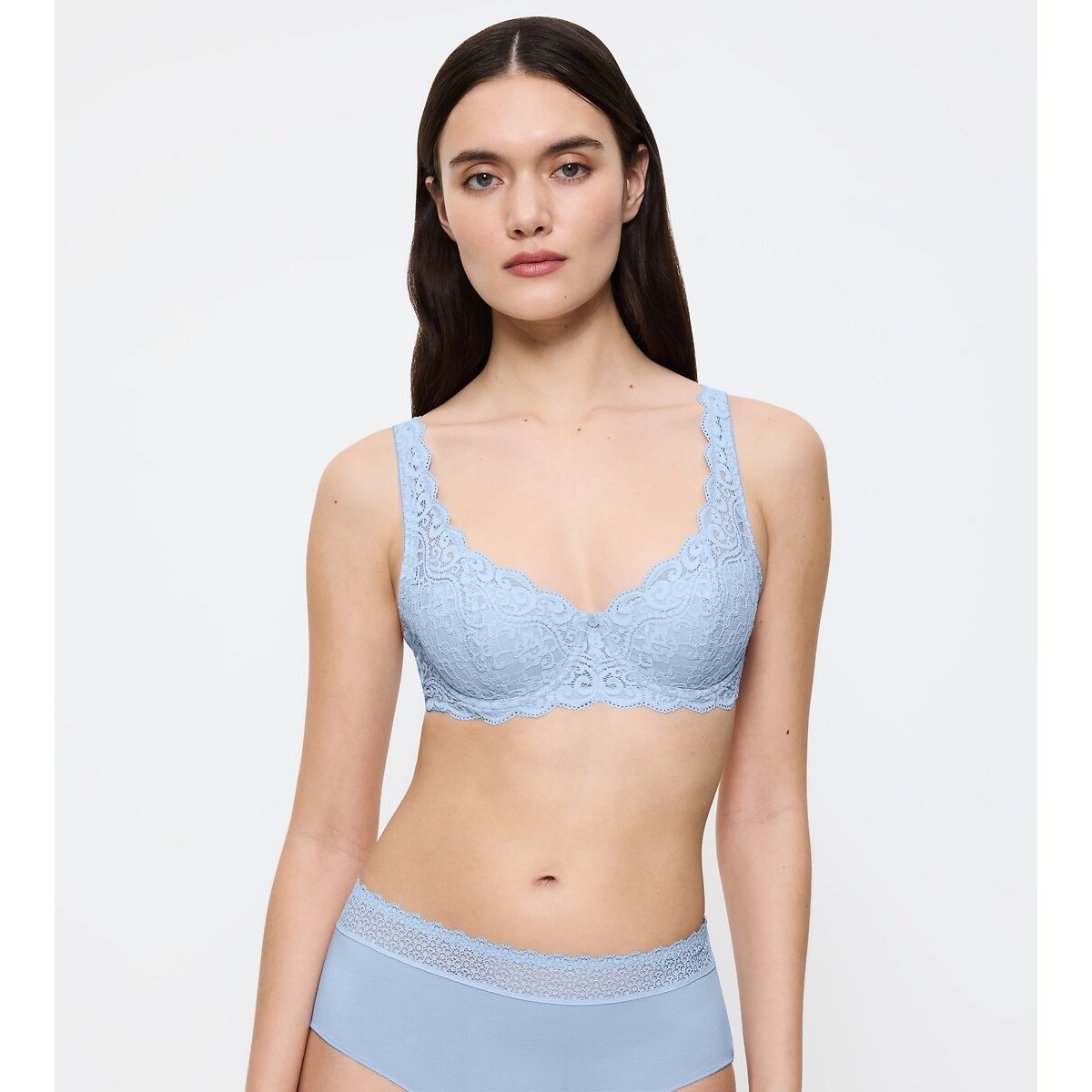Triumph Amourette Padded Bra Women's Steel Blue 36D