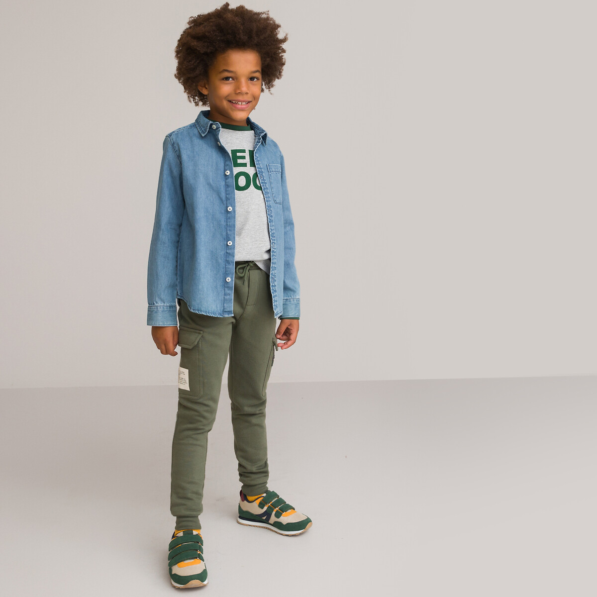 La Redoute Collections Camicia In Denim A Maniche Lunghe Blu Bambino Taglie 14 anni - 162 cm