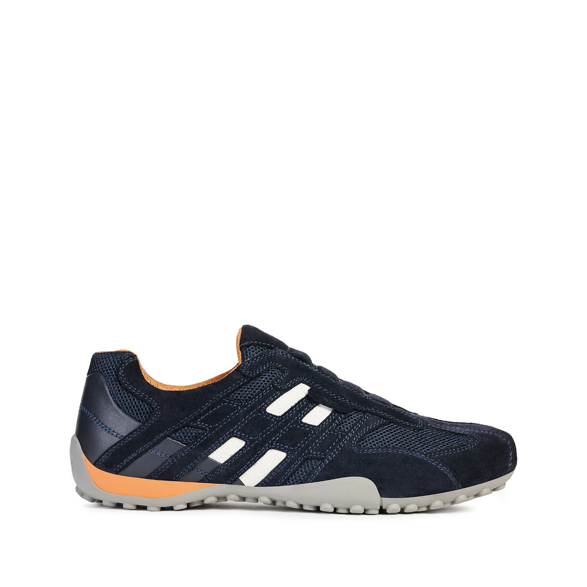 Geox Men's Navy Blue Snake Slip Ons Size 46 (11)