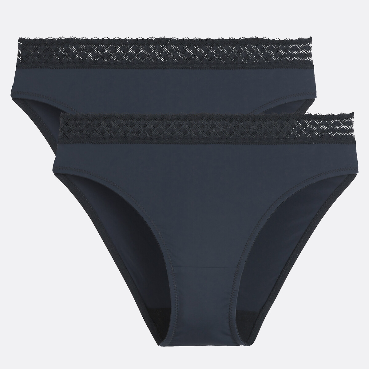 LA REDOUTE COLLECTIONS Set van 2 slips in microvezels
