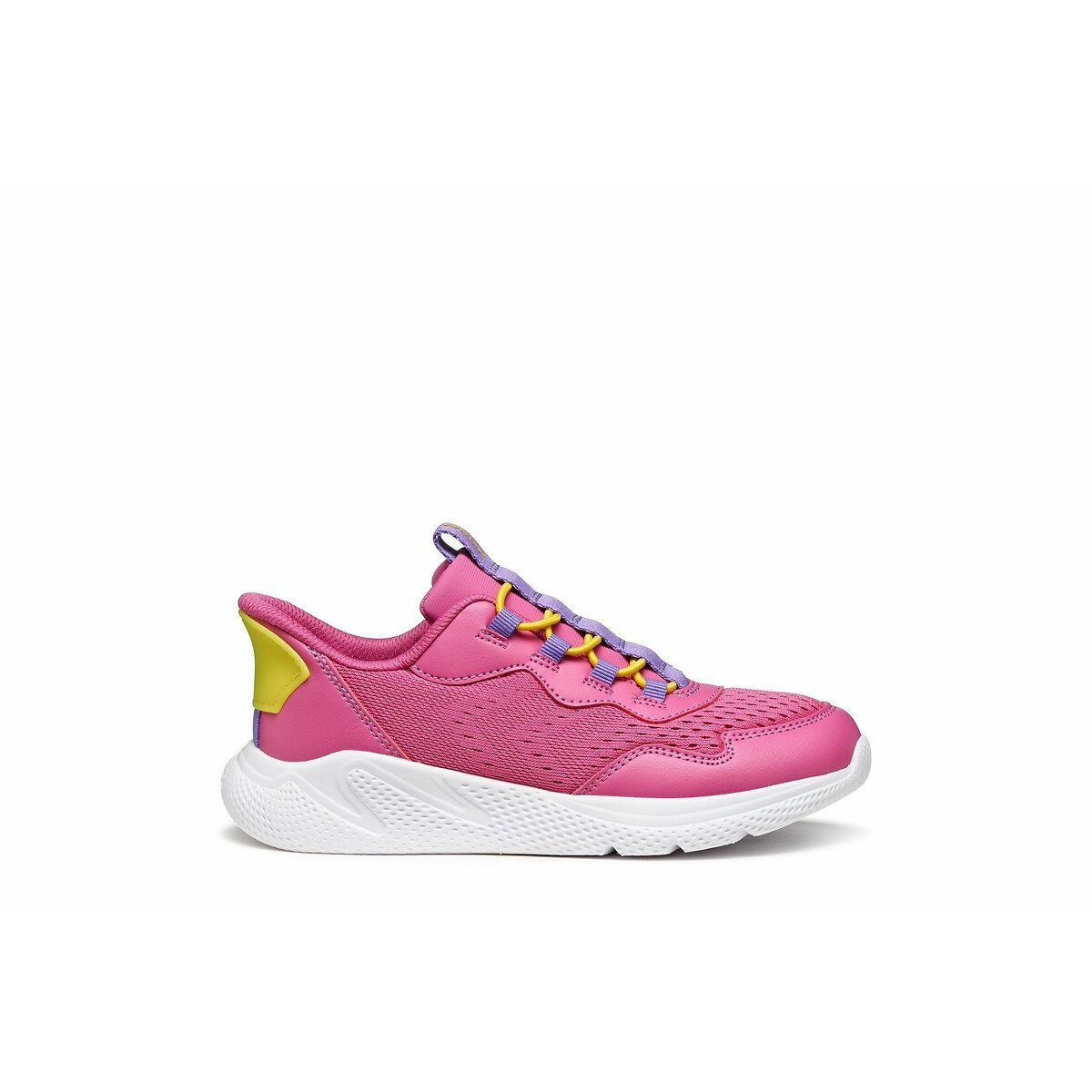 Geox Sprintye Fast-In Slip-On Trainers Fuchsia Purple Size 35 Kids