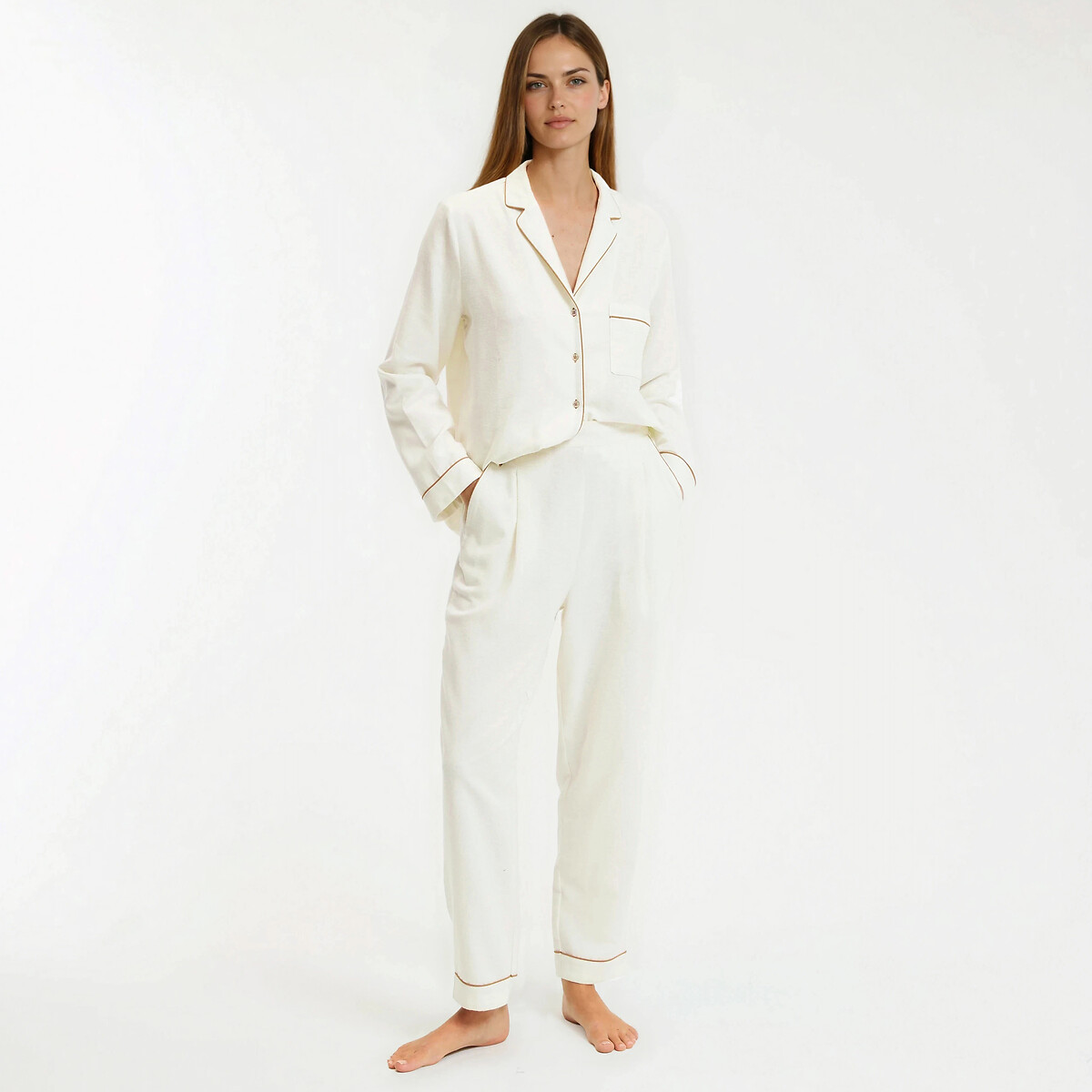 Pyjama flanelle pur coton, Signature NOÉLIE