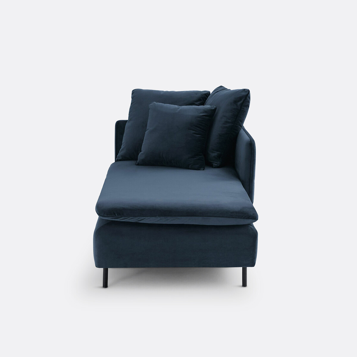 Méridienne Modulable, En Velours, Profondeur 158 Cm, IVETE — vue 3