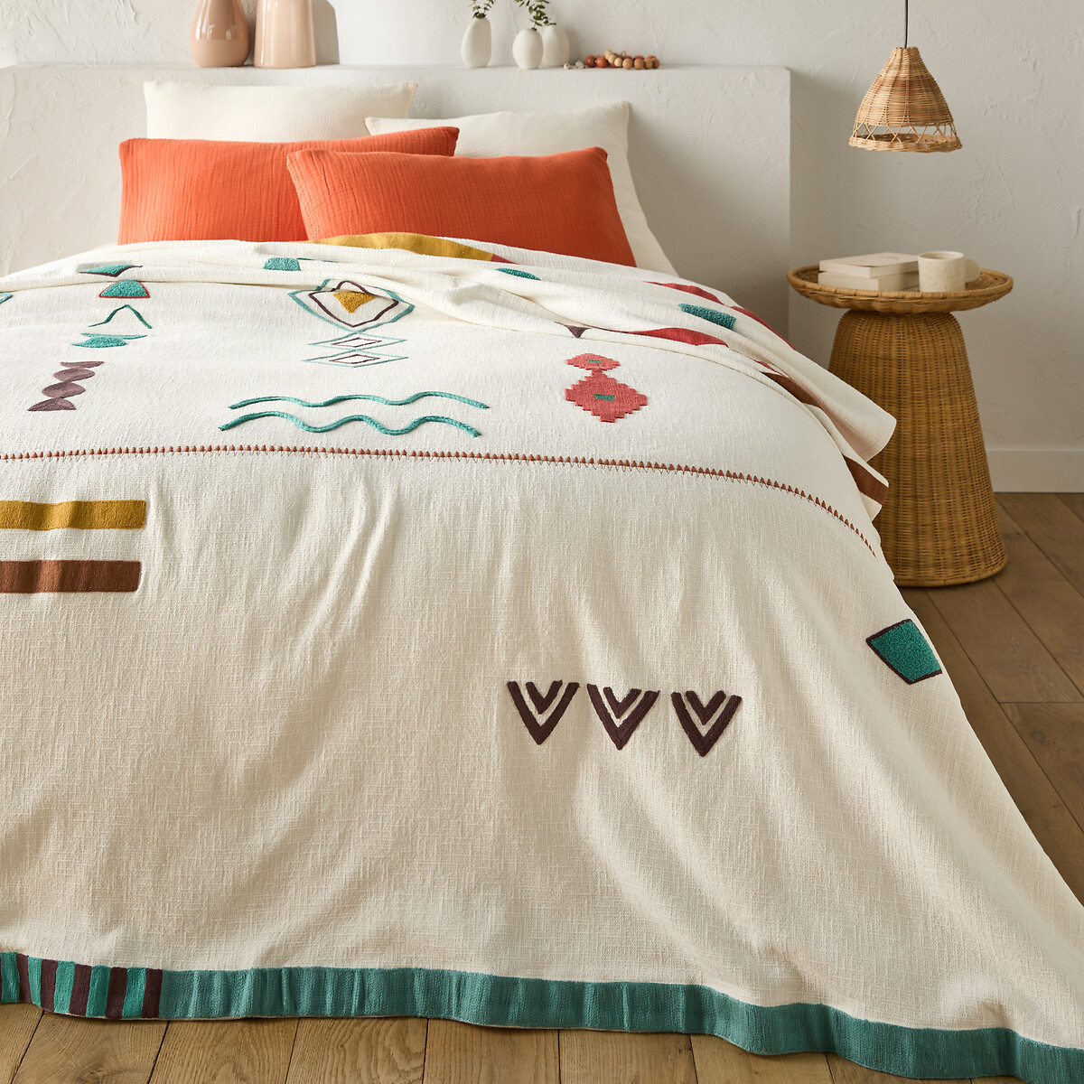 LA REDOUTE INTERIEURS Beddensprei in zuiver katoen, Imani