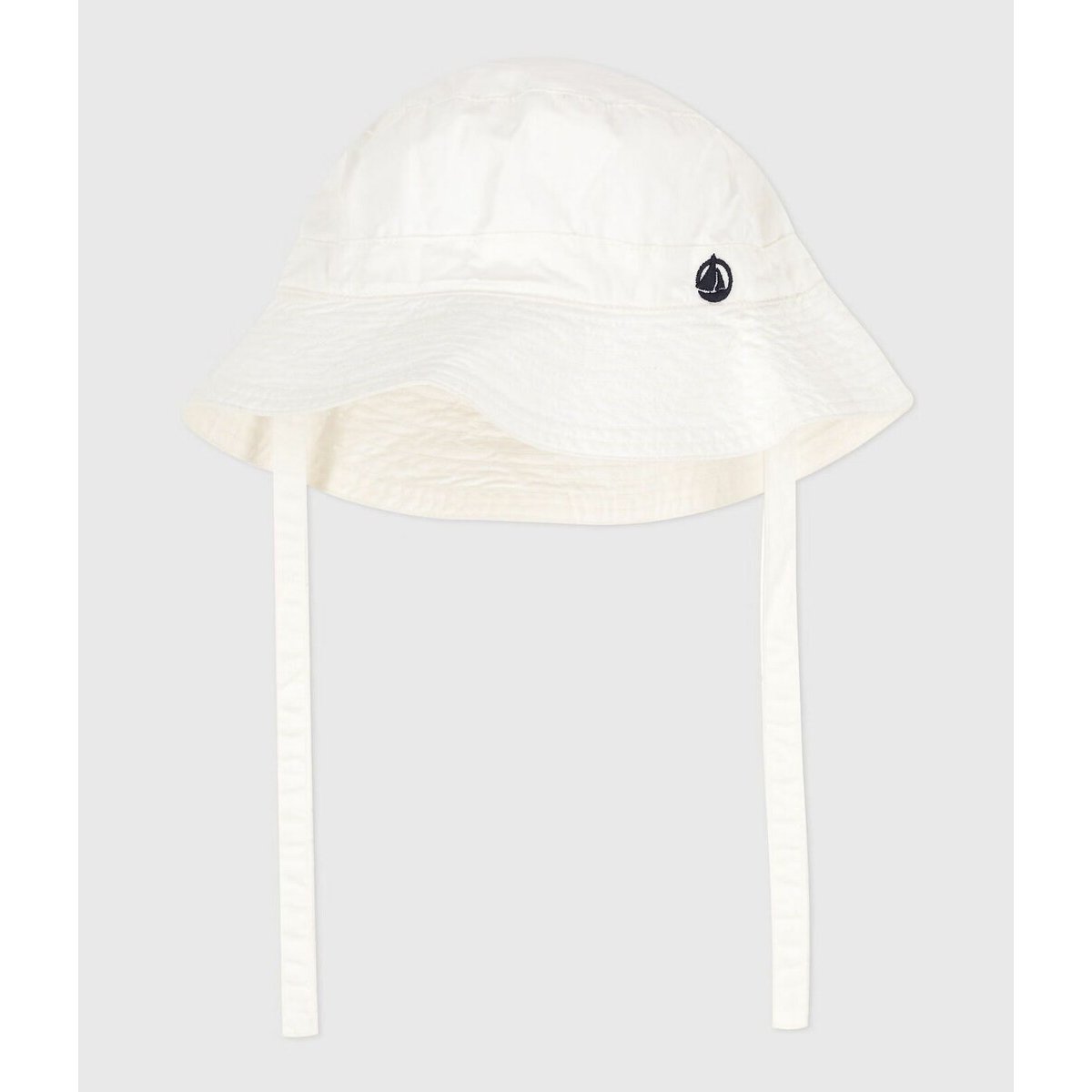 Petit Bateau Twill Bucket Hat White 3/6M (60/67Cm)