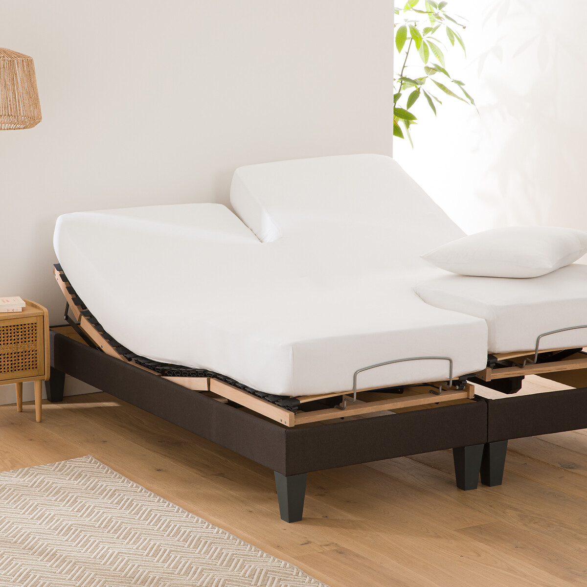 Sábana bajera de punto para cama articulada, Scenario. Talla Cama 180cm (180x200cm). Color