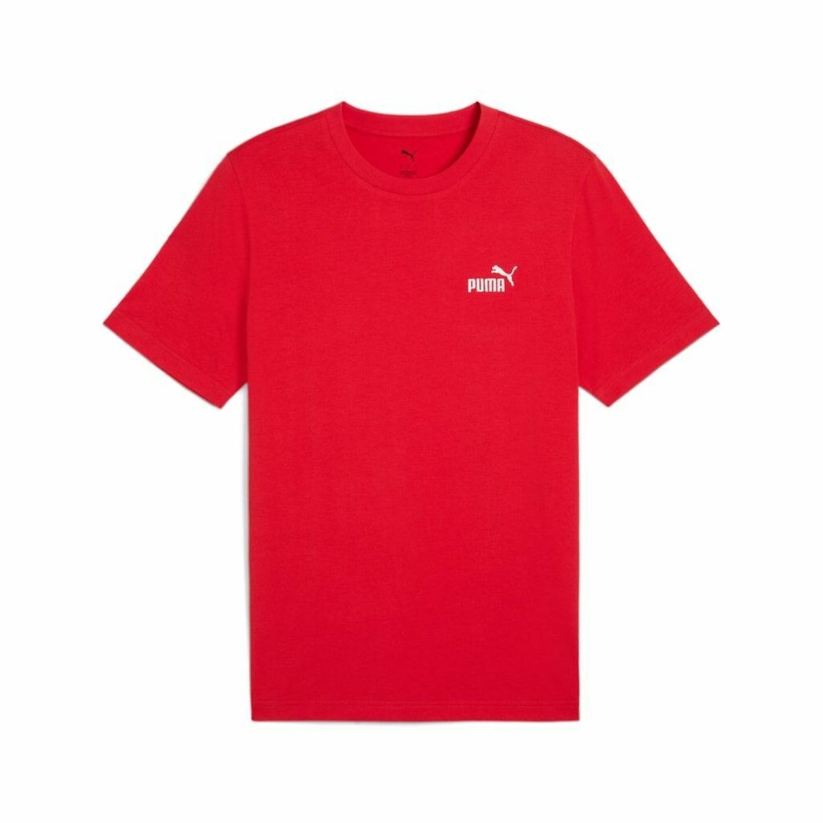 Puma Essential Short Sleeve T-Shirt With Logo Print Men's Red Xxl