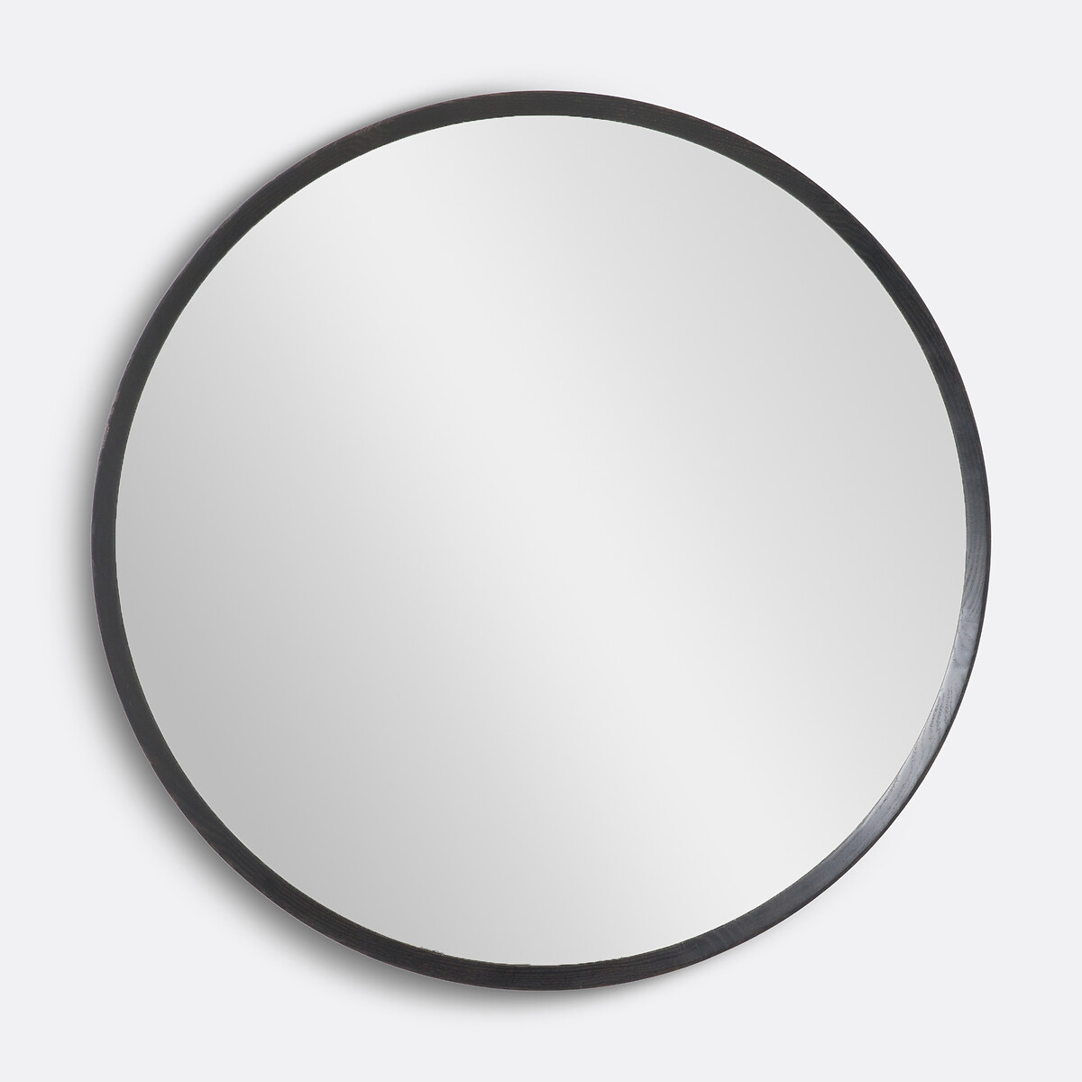 Am.pm Orion Round Mirror In Solid Oak, Ø100cm Unisex Black