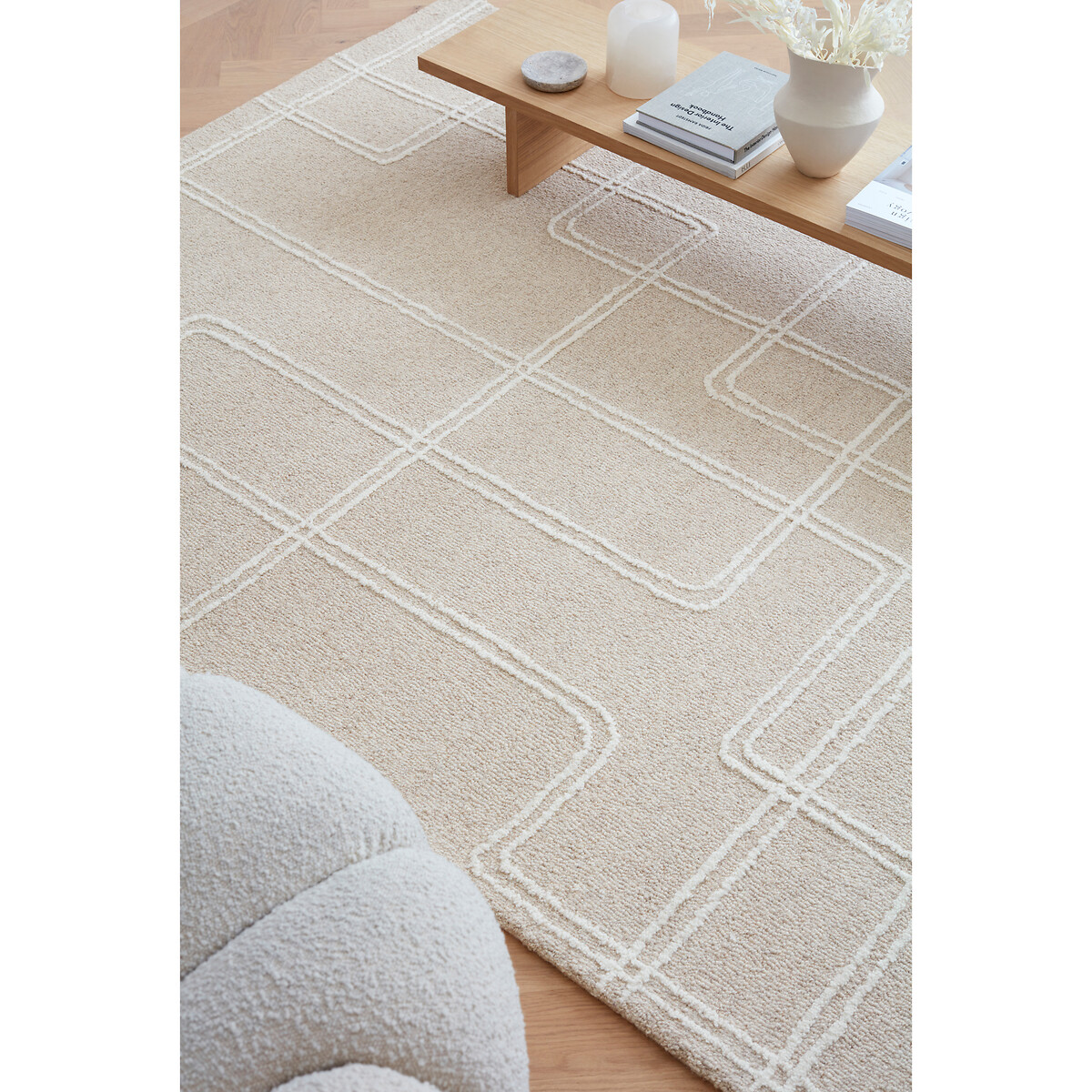 Linear Path Pattern Rug