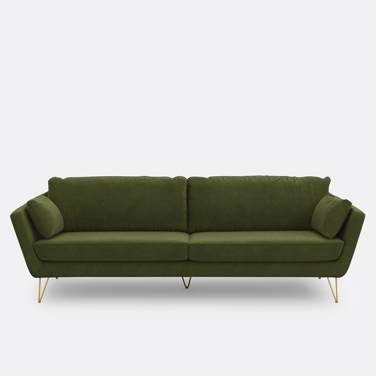 Sofá de terciopelo de 3, 4 o 5 plazas, TOPIM. Talla 5 plazas. Color