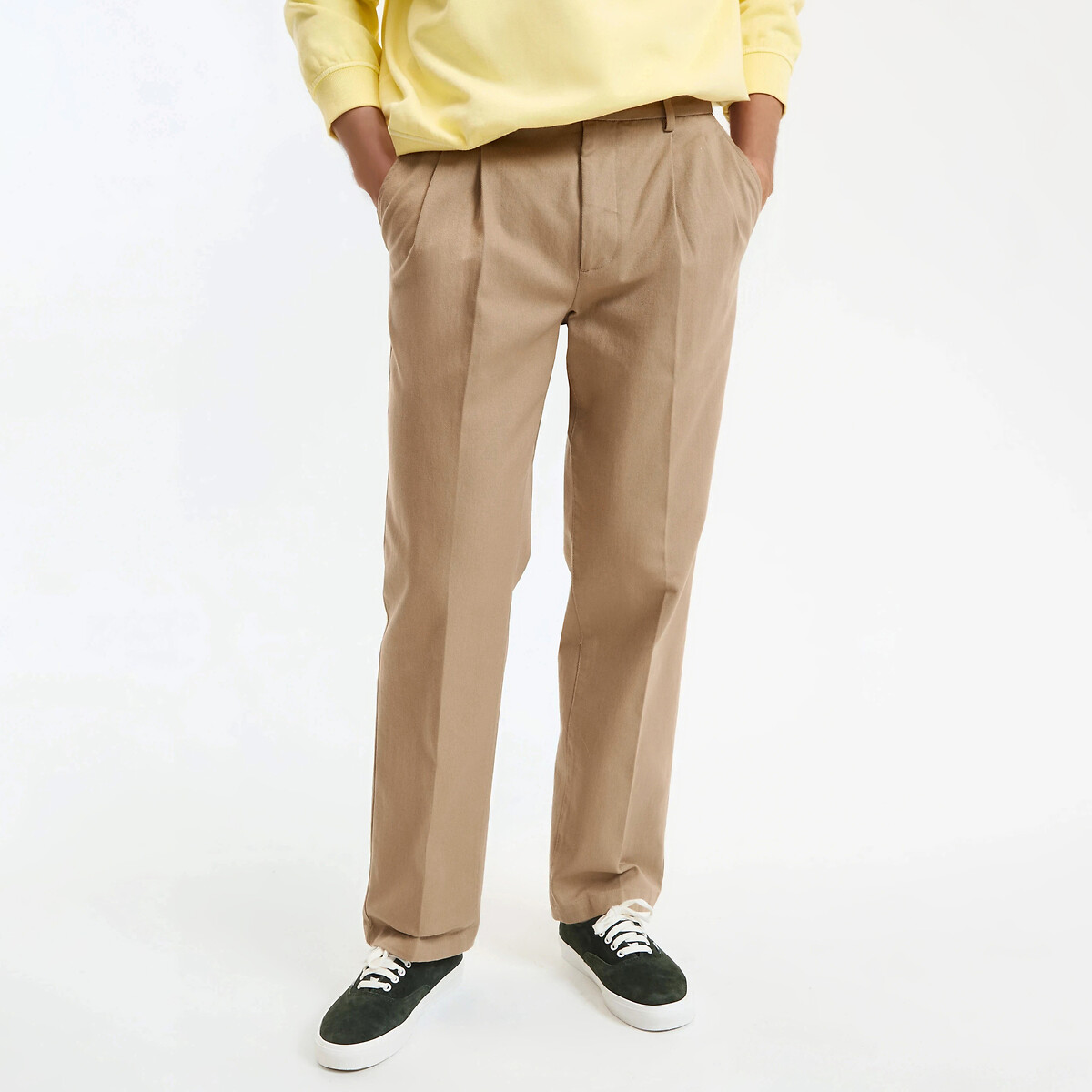 Pantalon chino à pinces