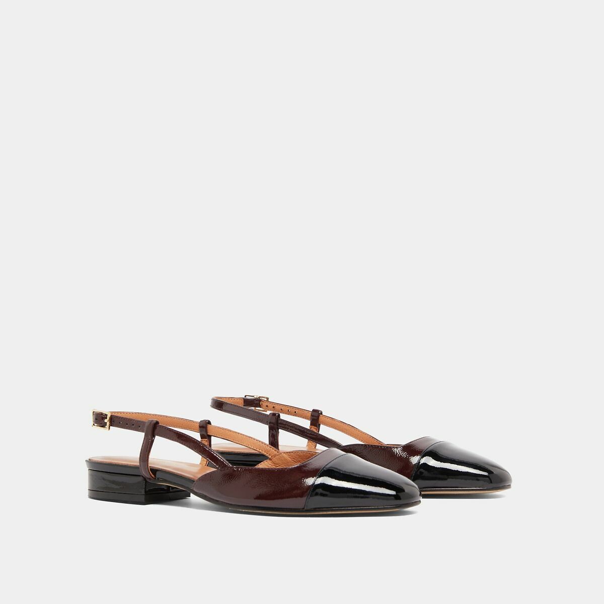 Ballerines cuir à talon Dhapou