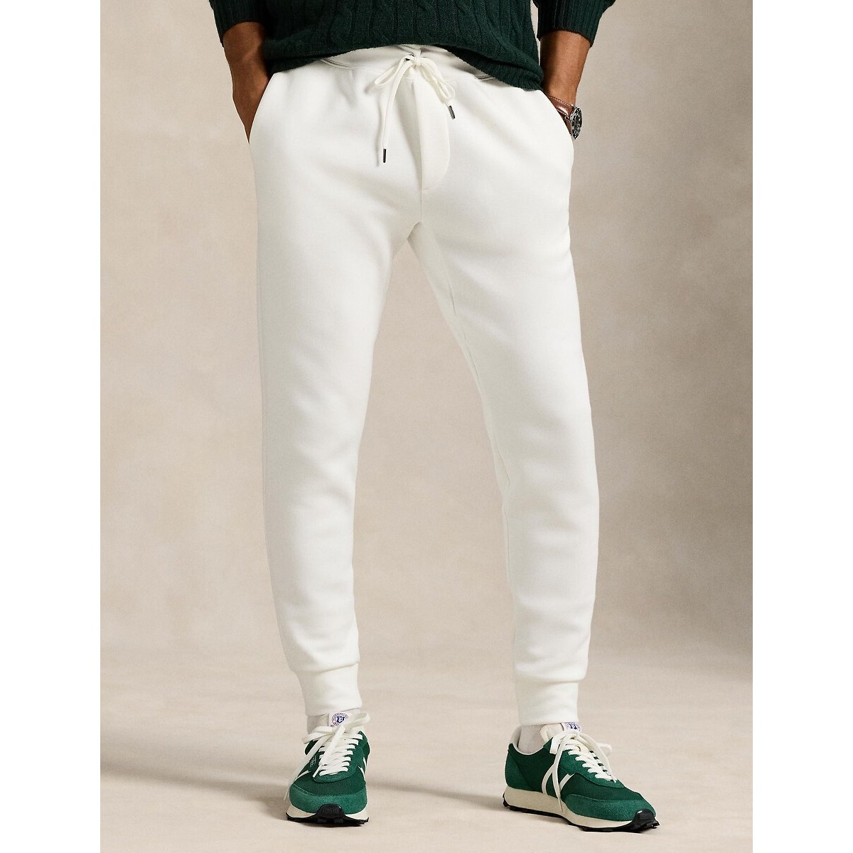 Polo Ralph Lauren Pony Player Fitted Joggers With Embroidery Men's White Small