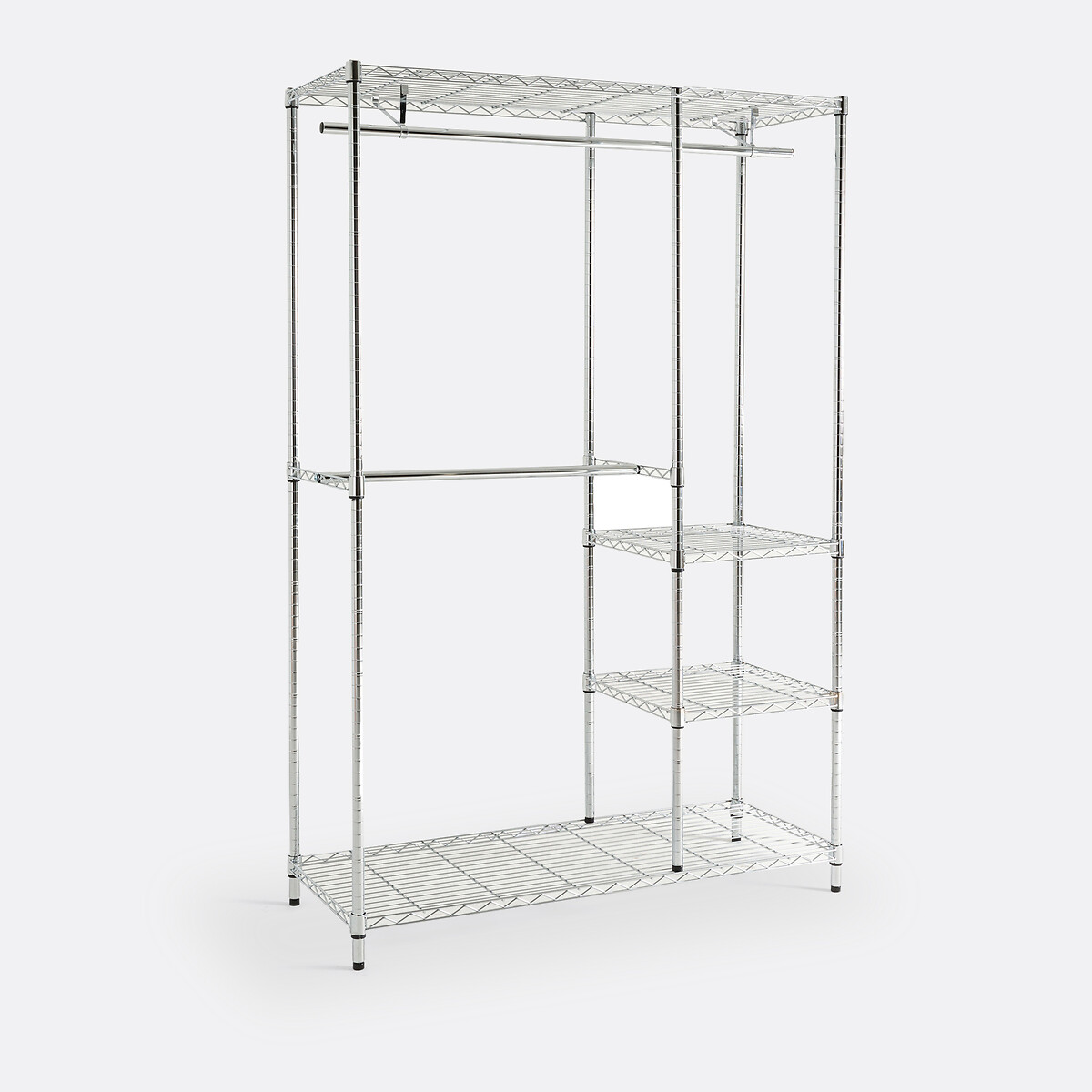So'home Garderobe Fozzo Mit 2 Kleiderstangen Und 4 Böden
