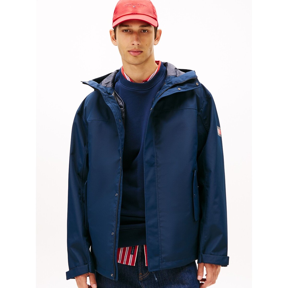 Tommy Jeans Chicago 3 In 1 Coat Men's Navy Blue Medium