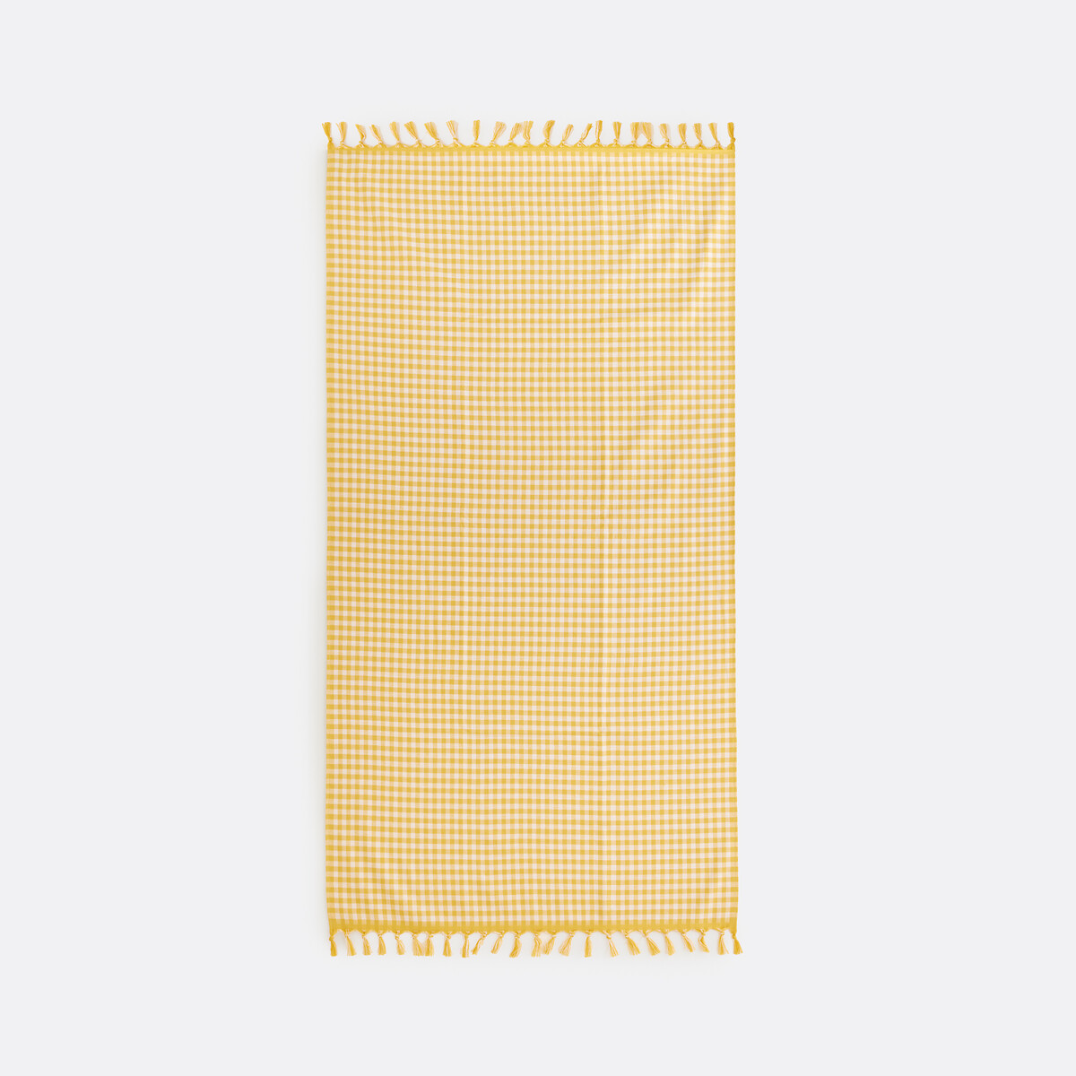 La Redoute Interieurs Egine Towelling Lined 360G Fouta Unisex Yellow/White Medium