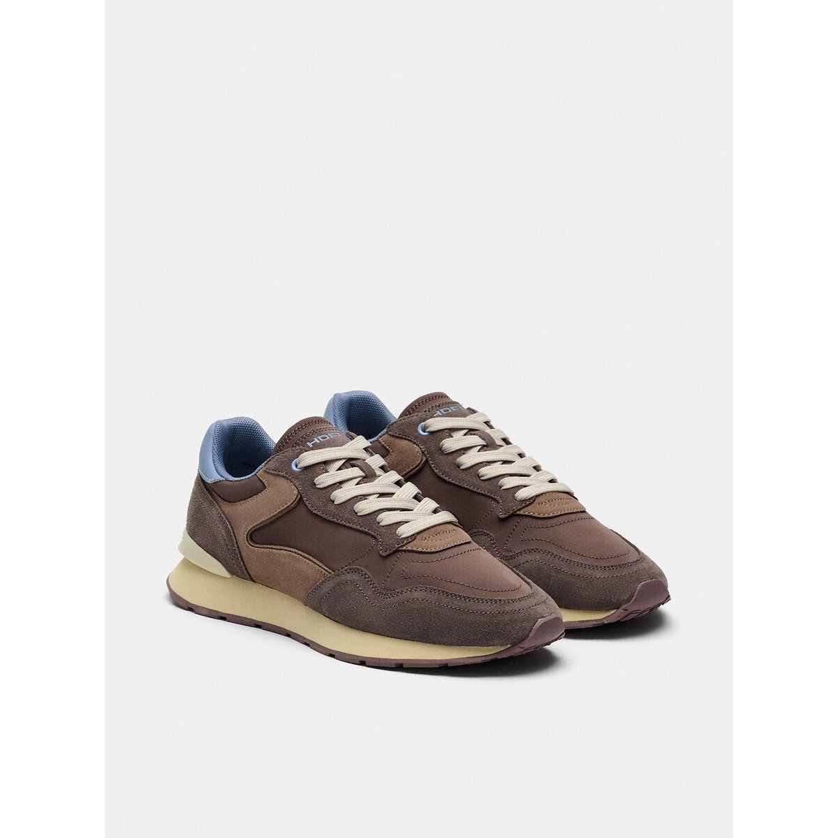 Hoff City Retro Suede Trainers Men's Brown Size 45
