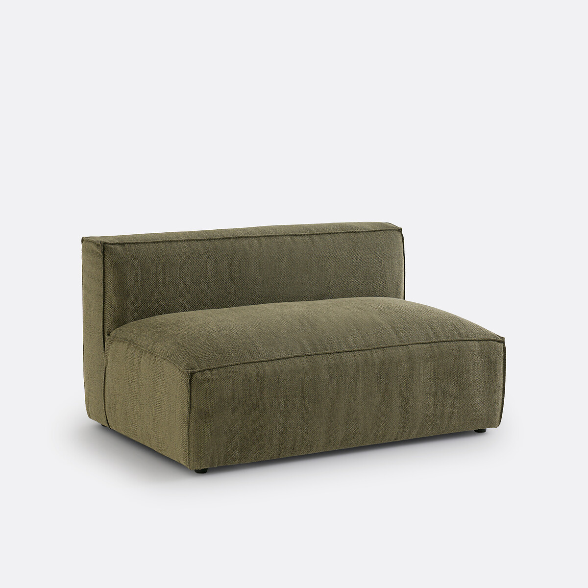 Elément Banquette Pour Canapé Modulable, 2 Places, En Tissu Texturé, SEVEN — vue 3